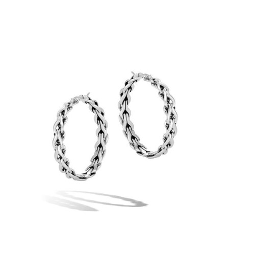 Asli Classic Chain Link Medium Hoop Earrings