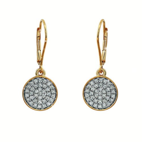 Blaze Lab-Grown Diamond Dangle Earrings - 14k Gold Over Sterling Silver (.50 ct. tw.)