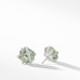 Cable Wrap Earrings with Prasiolite and Diamonds