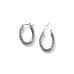 Carved Chain Small Oval Hoop Earring