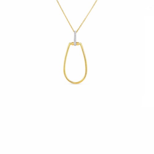 18K Yellow Gold Classic Parisienne Diamond Necklace