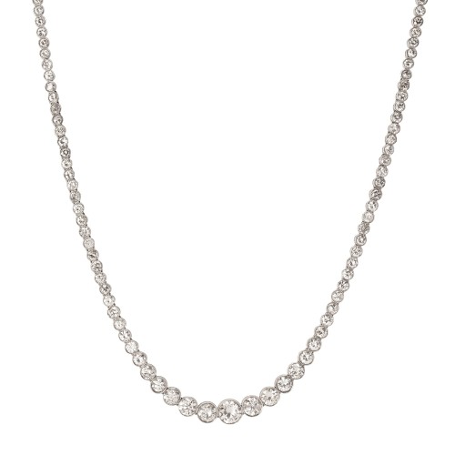 Vintage Diamond Tennis Necklace