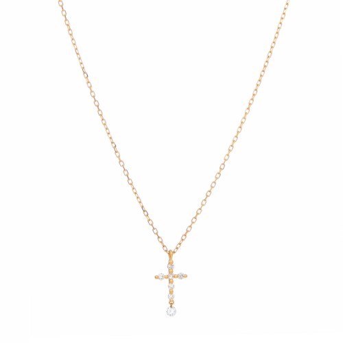 Cross Necklace - Yellow Gold