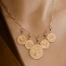 Zodiac Small Coin Charm Necklace - Scorpio