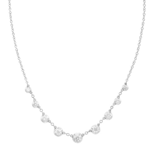 Rosette Starstruck Necklace - White Gold