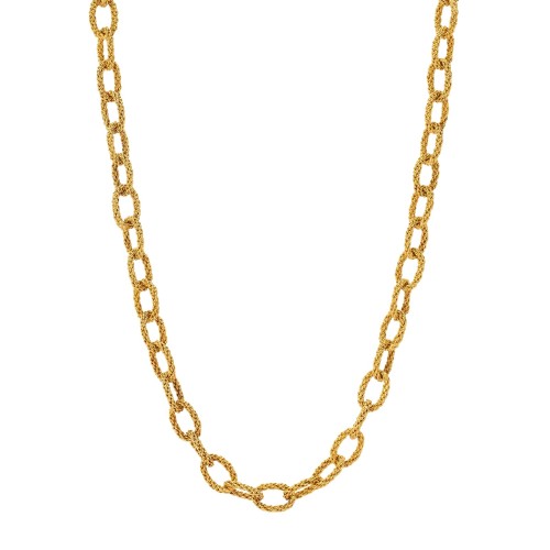 Woven Oval Link Toggle Chain