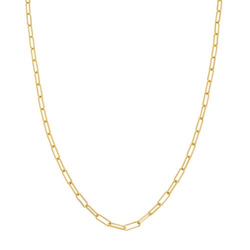 Paper Clip Chain - Yellow Gold